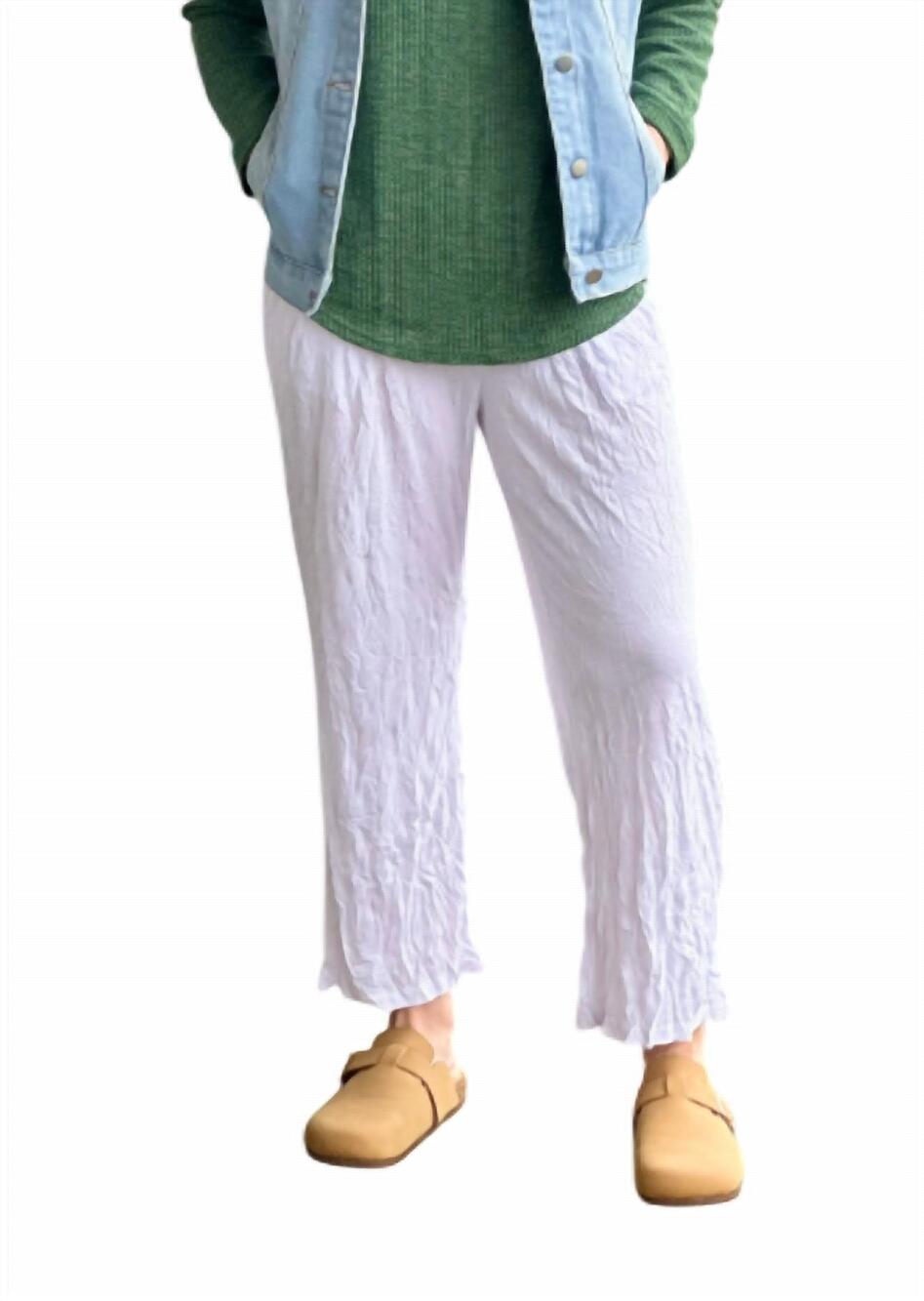 NEW SHANA APPAREL women's just go with it pants in white